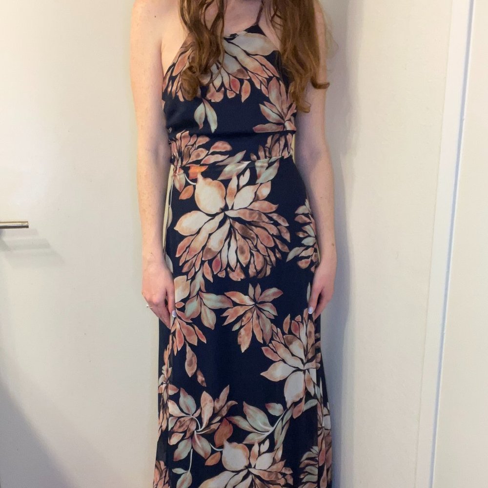LuLu's Floral Print Maxi Dress